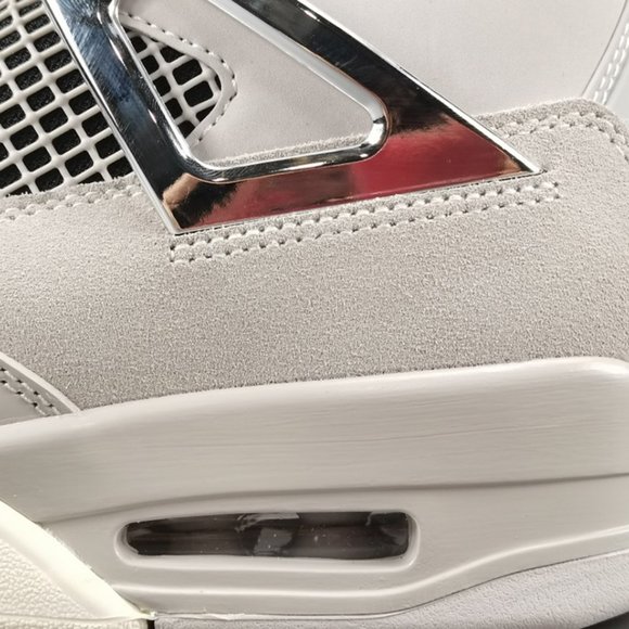 Air Jordan 4 Retro White Gray Basketball Shoes - Picture 8 of 10